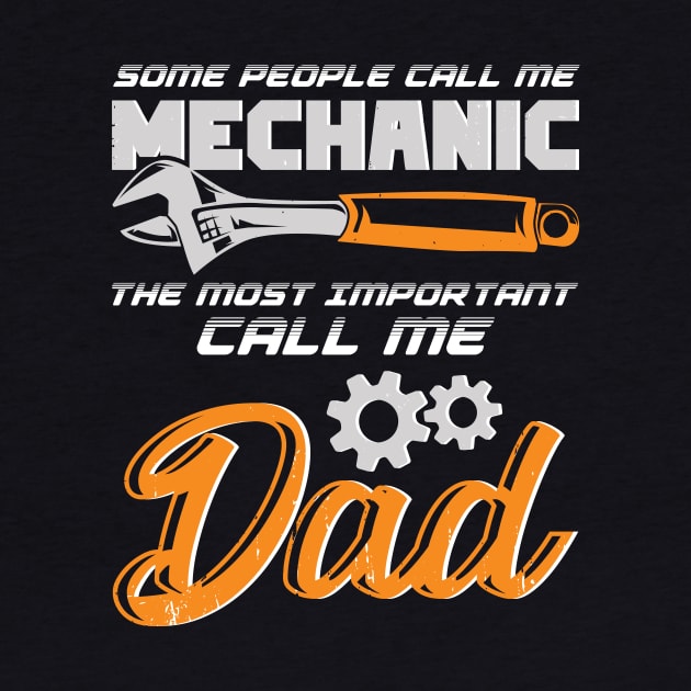 Mechanic Dad Father Gift by Dolde08